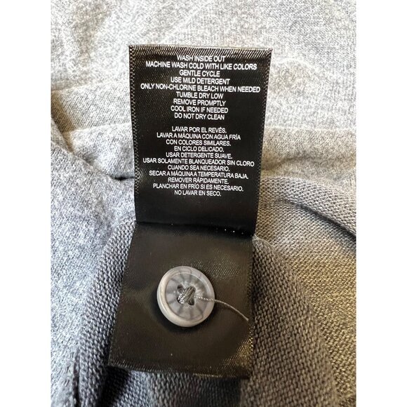 32 Degrees Heat Womens Gray Button-Front Cardigan Medium Polyester Blend - Picture 3 of 6